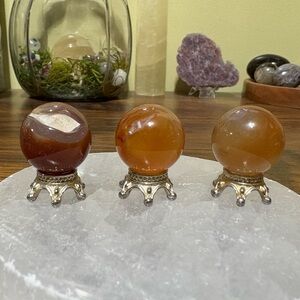 Carnelian mini sphere bundle